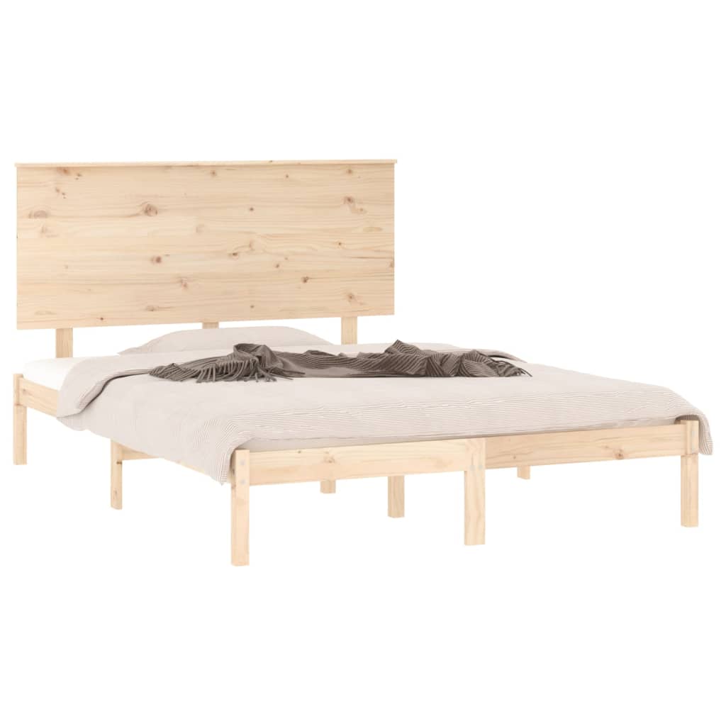 Berkfield Bed Frame Solid Wood Pine 120x200 cm