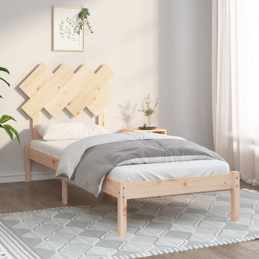 Berkfield Bed Frame 90x190 cm Single Solid Wood