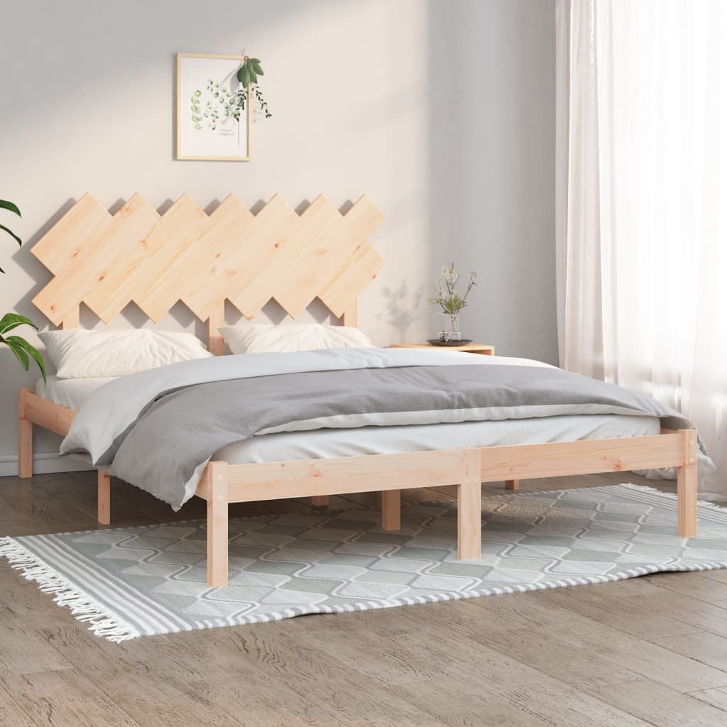 Berkfield Bed Frame 140x200 cm Solid Wood