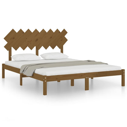 Berkfield Bed Frame Honey Brown 160x200 cm Solid Wood