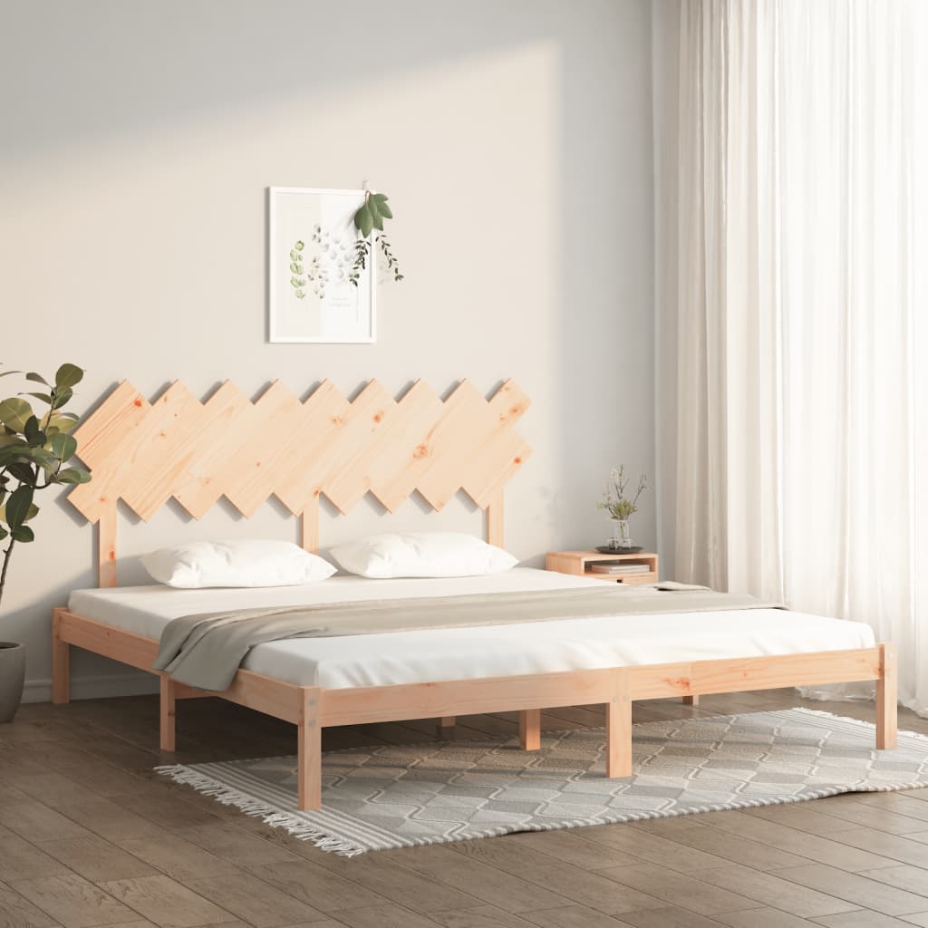 Berkfield Bed Frame 180x200 cm Super King Size Solid Wood