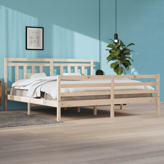 Berkfield Bed Frame Solid Wood 200x200 cm