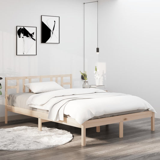 Berkfield Bed Frame Solid Wood 150x200 cm King Size