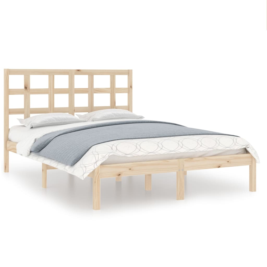 Berkfield Bed Frame Solid Wood 140x200 cm