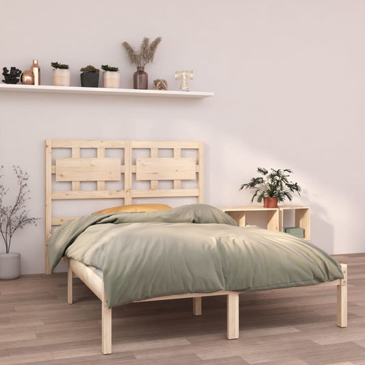 Berkfield Bed Frame Solid Wood 140x190 cm
