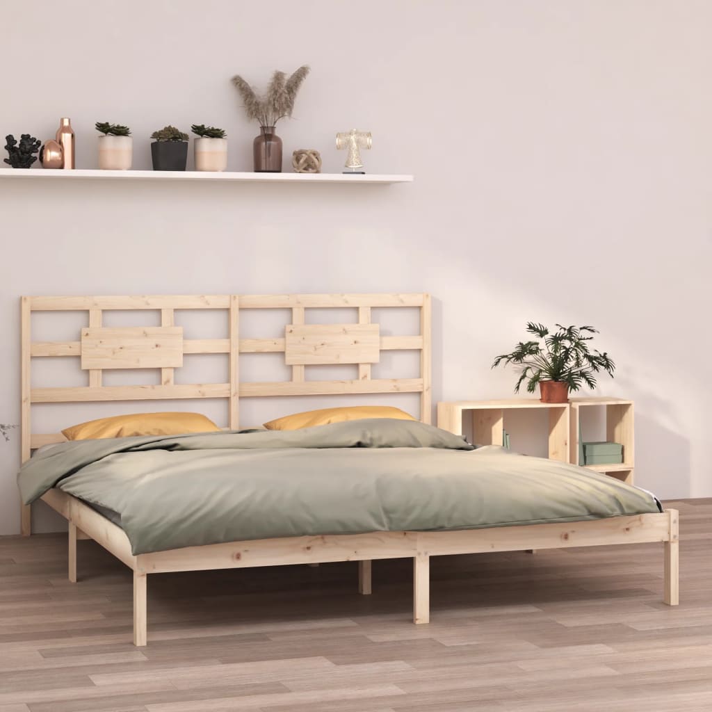 Berkfield Bed Frame Solid Wood 200x200 cm