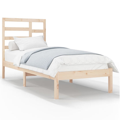 Berkfield Bed Frame Solid Wood 90X190 cm Single