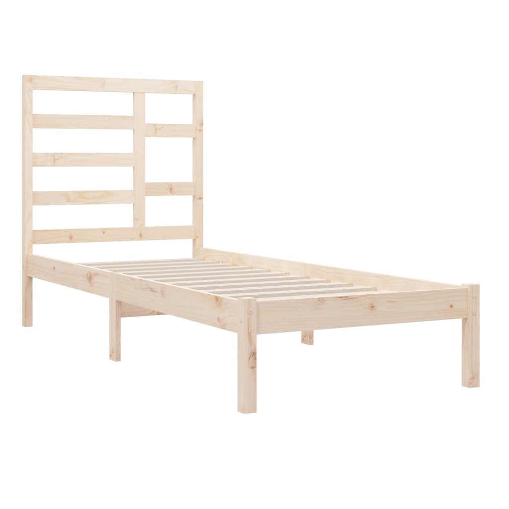 Berkfield Bed Frame Solid Wood 90X190 cm Single
