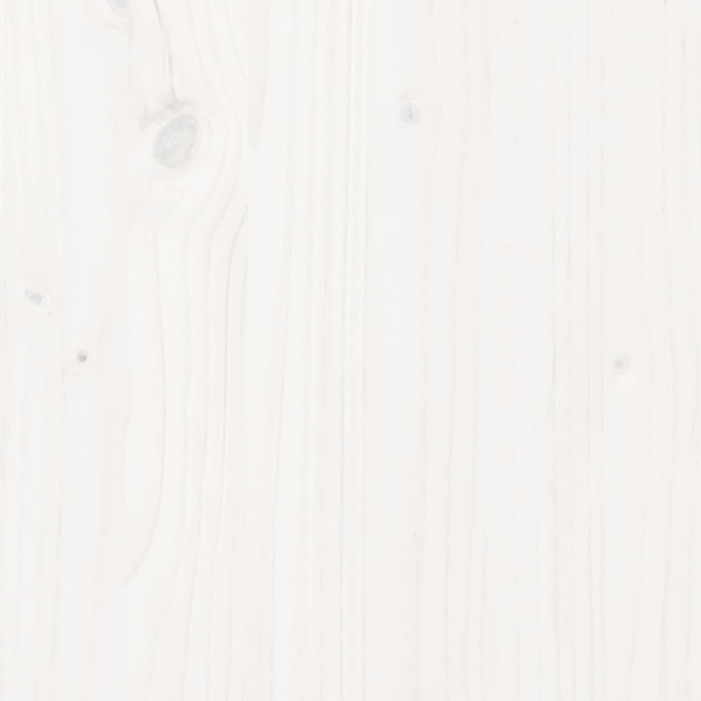 Berkfield Bed Frame White Solid Wood 90X190 cm Single
