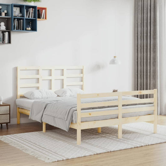 Berkfield Bed Frame Solid Wood 140x200 cm