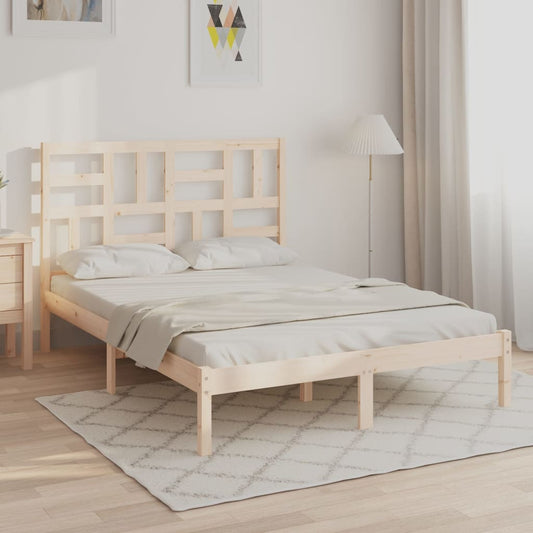 Berkfield Bed Frame Solid Wood 120x190 cm Small Double