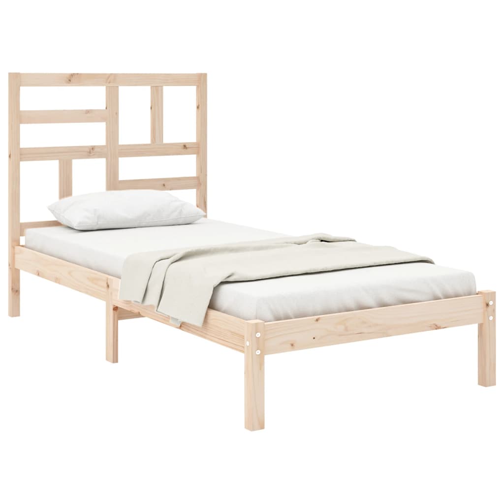 Berkfield Bed Frame Solid Wood 100x200 cm