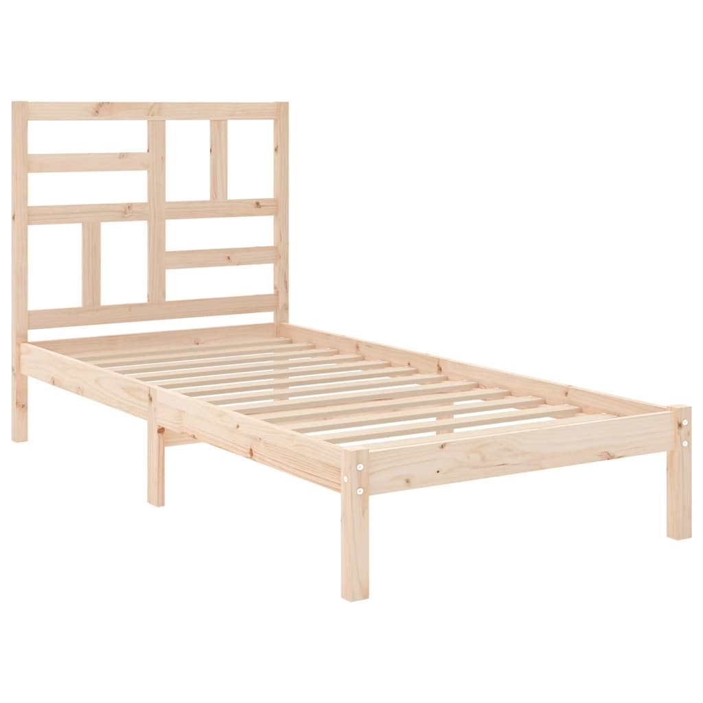 Berkfield Bed Frame Solid Wood 100x200 cm
