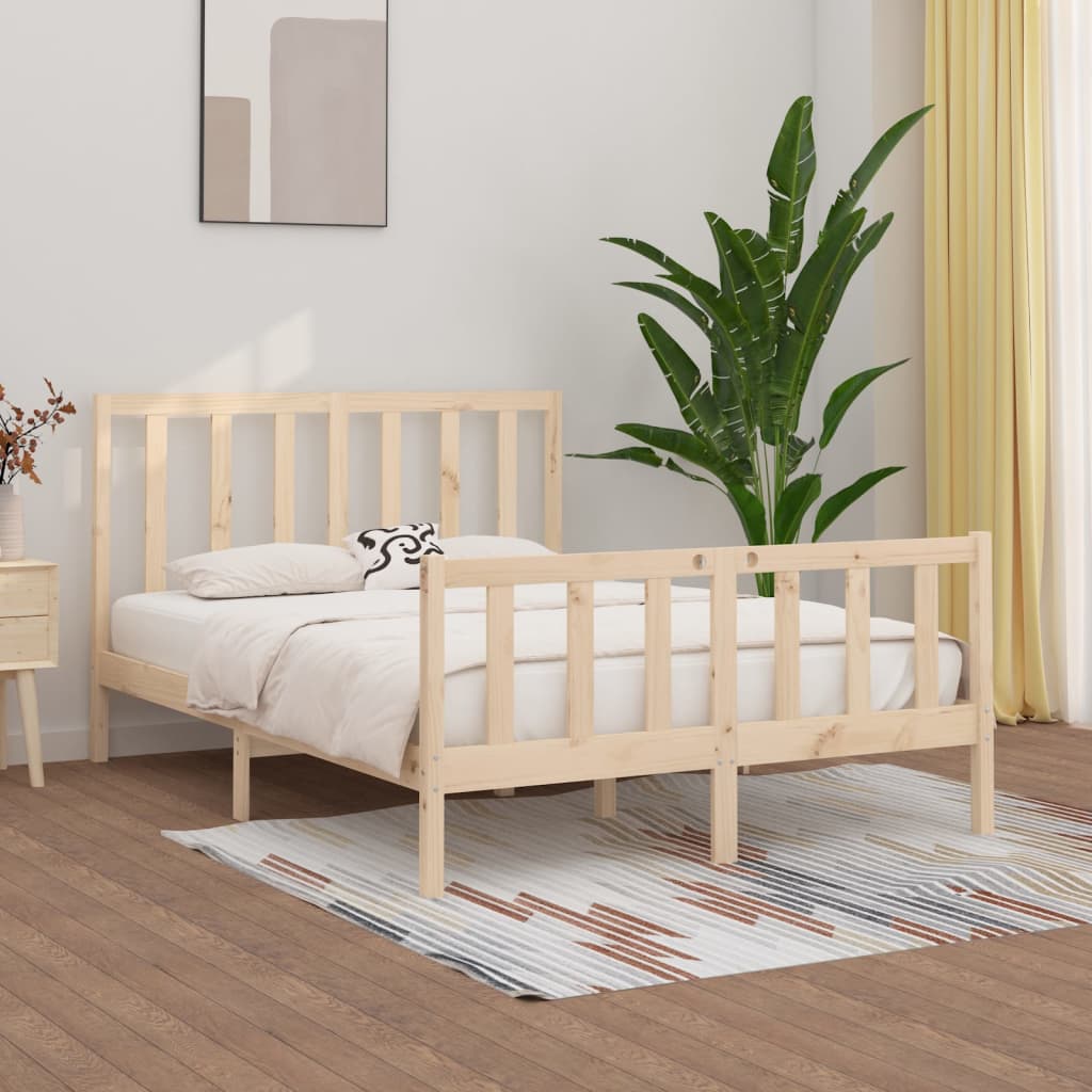 Berkfield Bed Frame Solid Wood 150x200 cm King Size