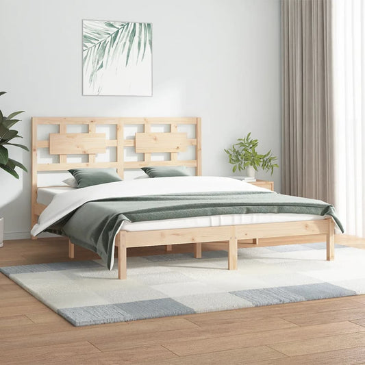 Berkfield Bed Frame Solid Wood Pine 140x200 cm