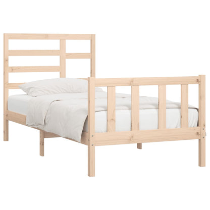 Berkfield Bed Frame Solid Wood Pine 90x200 cm
