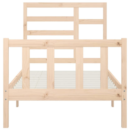 Berkfield Bed Frame Solid Wood Pine 90x200 cm