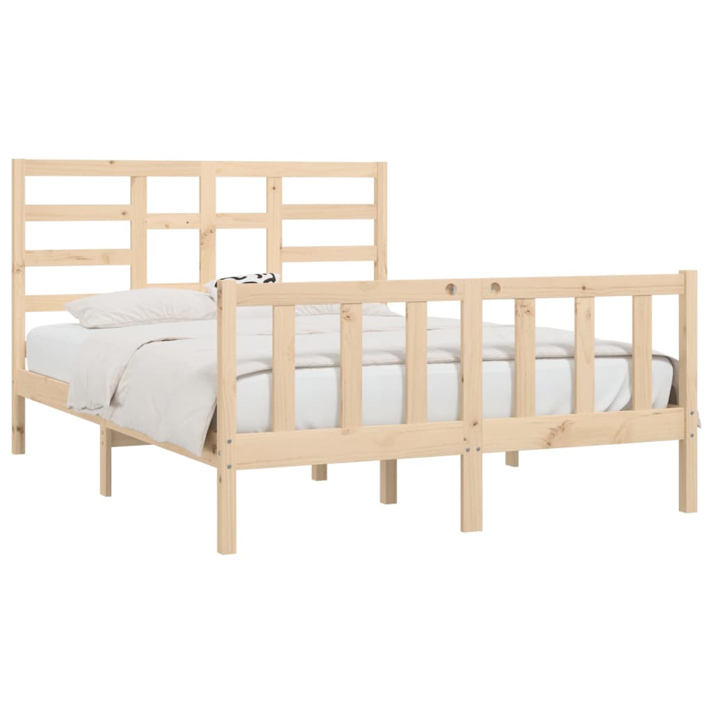 Berkfield Bed Frame Solid Wood Pine 120x200 cm
