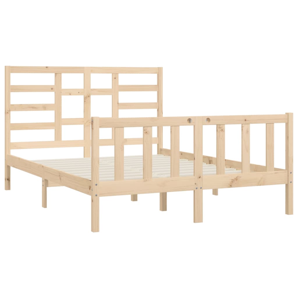 Berkfield Bed Frame Solid Wood Pine 120x200 cm
