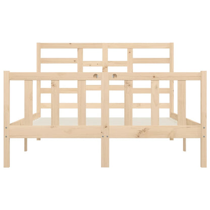 Berkfield Bed Frame Solid Wood Pine 120x200 cm