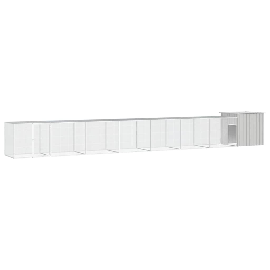 Berkfield Chicken Cage Grey 800x91x100 cm Galvanised Steel