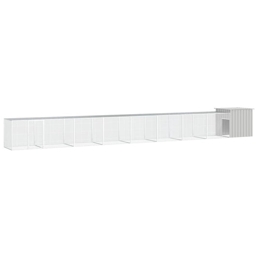 Berkfield Chicken Cage Grey 900x91x100 cm Galvanised Steel