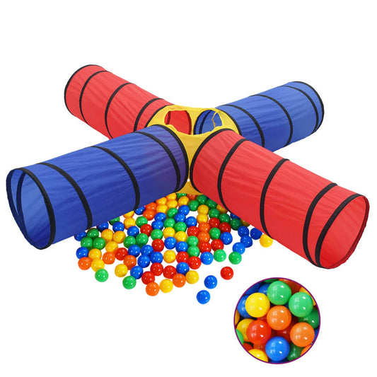 Berkfield Children Play Tunnel with 250 Balls Multicolour