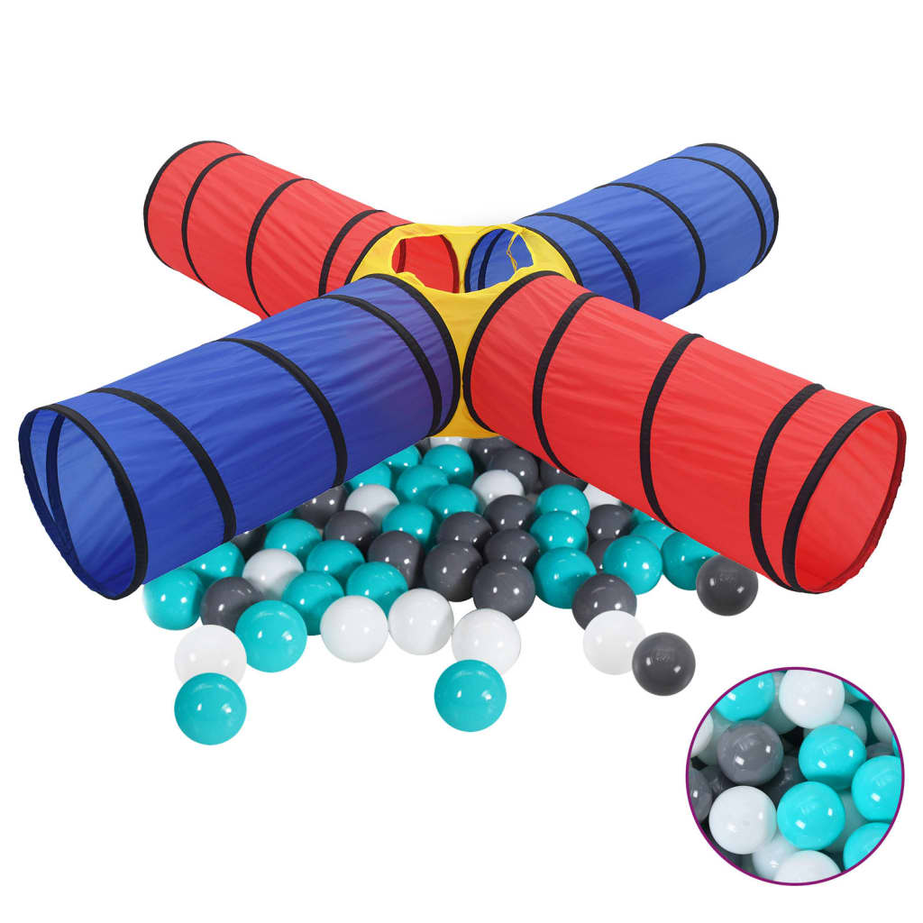 Berkfield Children Play Tunnel with 250 Balls Multicolour