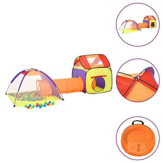 Berkfield Children Play Tent with 250 Balls Multicolour 338x123x111 cm