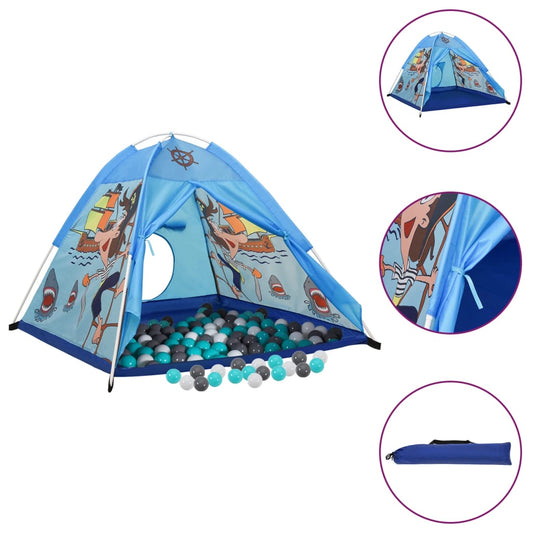 Berkfield Children Play Tent with 250 Balls Blue 120x120x90 cm