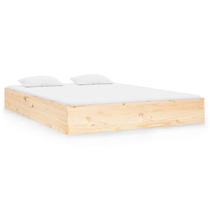 Berkfield Bed Frame Solid Wood 120x190 cm Small Double