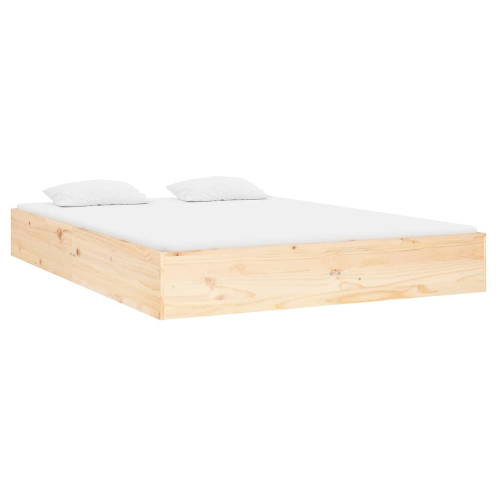 Berkfield Bed Frame Solid Wood 120x190 cm Small Double