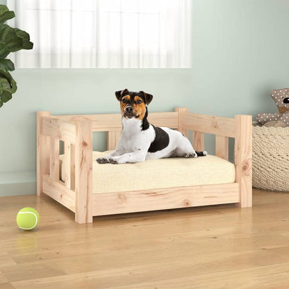 Berkfield Dog Bed 55.5x45.5x28 cm Solid Wood Pine