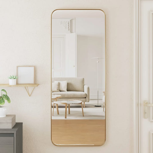 Berkfield Wall-mounted Mirror Gold 40x100 cm Rectangle