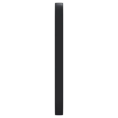 Berkfield Wall-mounted Mirror Black 15x40 cm Oval