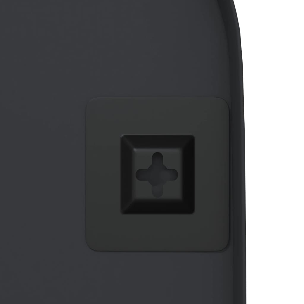 Berkfield Wall-mounted Mirror Black 15x40 cm Oval