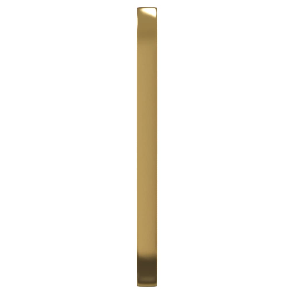 Berkfield Wall-mounted Mirror Gold 15x40 cm Oval