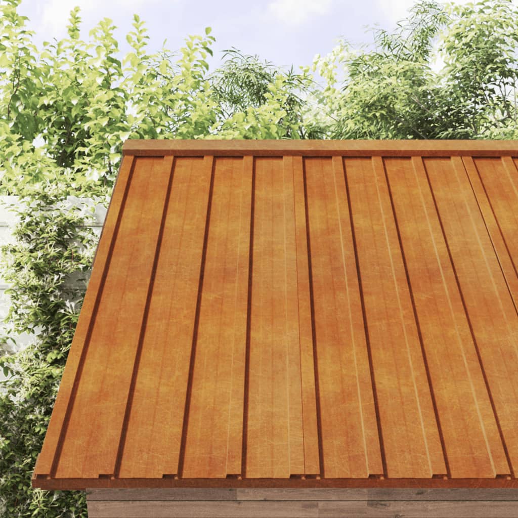 Berkfield Roof Panels 12 pcs Rusty 60x44 cm Corten Steel