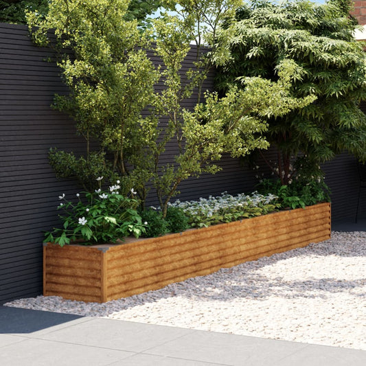 Berkfield Garden Raised Bed 386x50x36 cm Corten Steel