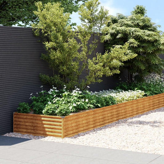 Berkfield Garden Raised Bed 579x100x36 cm Corten Steel