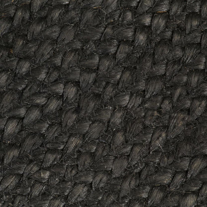 Berkfield Braided Rug Reversible Anthracite and Natural 120 cm Jute Round
