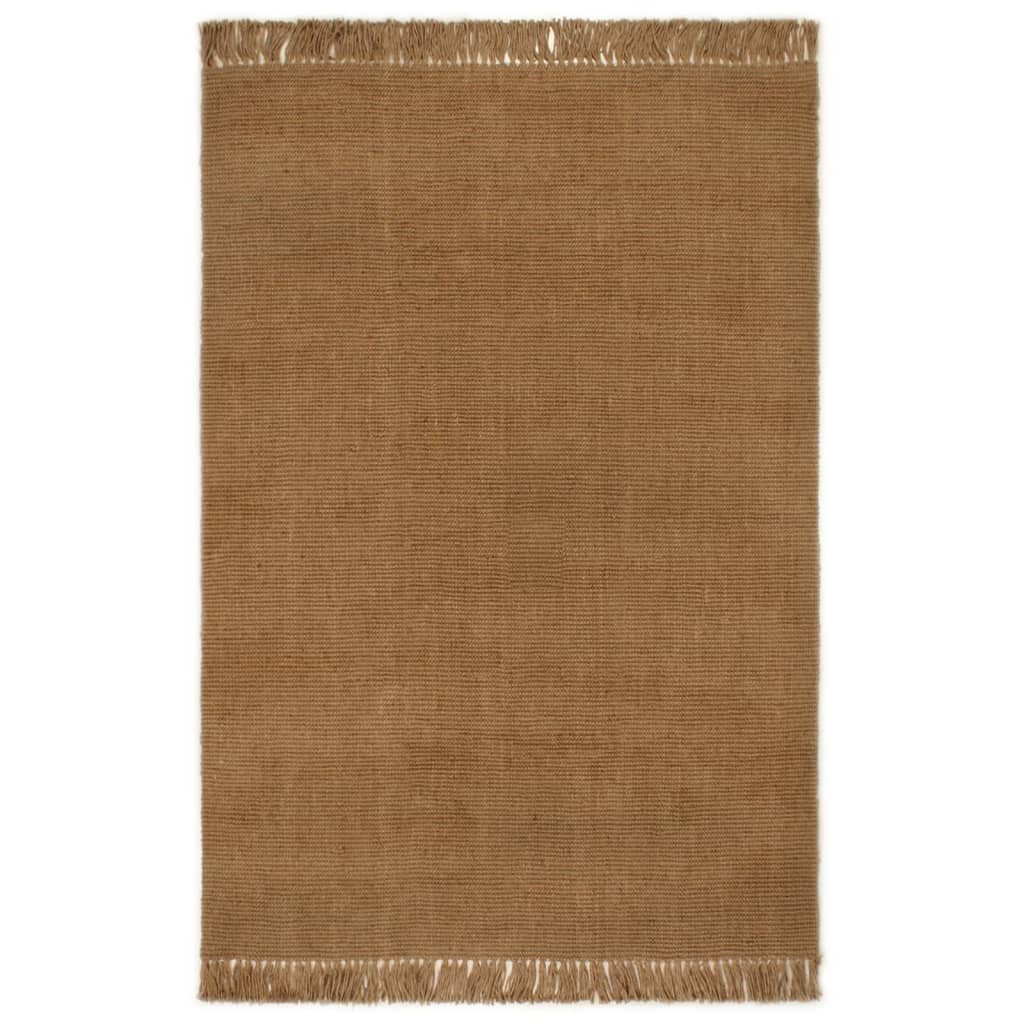 Berkfield Runner Rug with Tassels 60x200 cm Jute