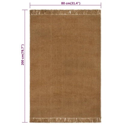 Berkfield Runner Rug with Tassels 60x300 cm Jute