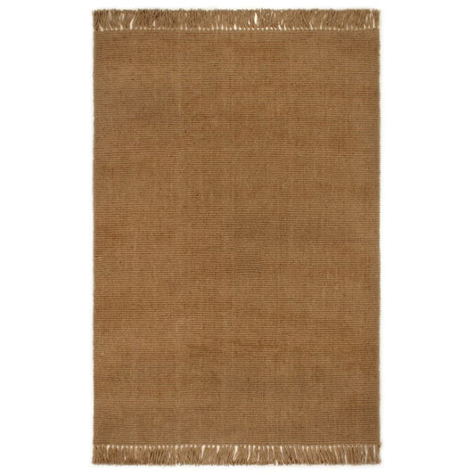 Berkfield Runner Rug with Tassels 100x300 cm Jute