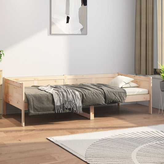 Berkfield Day Bed Solid Wood Pine 90x200 cm
