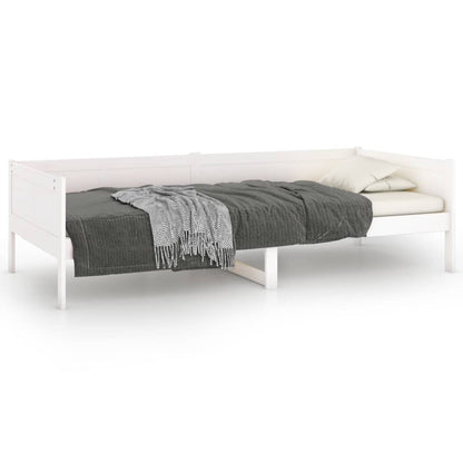 Berkfield Day Bed White Solid Wood Pine 90x200 cm