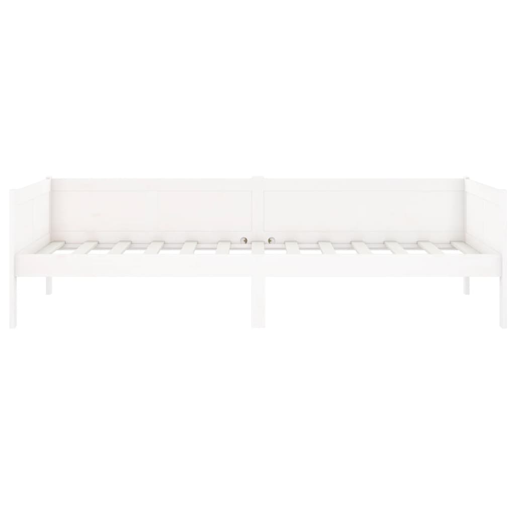 Berkfield Day Bed White Solid Wood Pine 90x200 cm