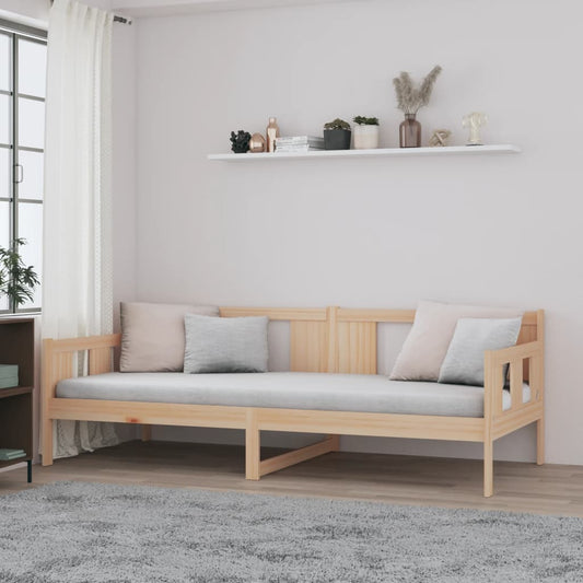 Berkfield Day Bed Solid Wood Pine 90x190 cm