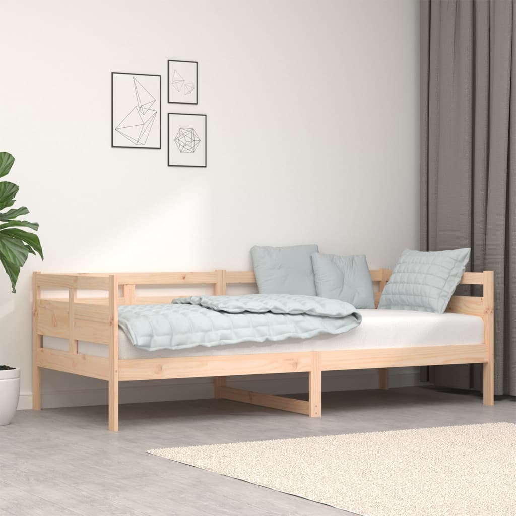 Berkfield Day Bed Solid Wood Pine 90x200 cm