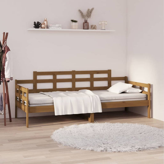 Berkfield Day Bed Honey Brown Solid Wood Pine 90x190 cm